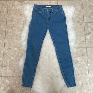 Levi’s acid wash 710 super skinny jeans size 27 worn once